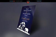 African Blue Wedding Invite Product Image 1