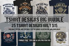 25 Premium Tshirt Designs Big Bundle 4 Product Image 1