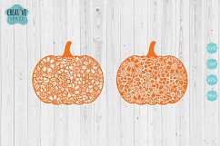 Mandala Pumpkin SVG, Pumpkin svg, Halloween svg, dxf,eps,png Product Image 2