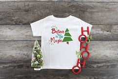 Believe in the Magic - Christmas SVG Cut File - DXF PNG EPS Product Image 2