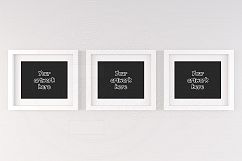 Three white matted frame mockup 8x10 Product Image 1