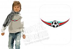 Soccer Ball Machine Embroidery Design 3 Sizes Product Image 1