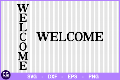 Welcome vertical svg, welcome svg, welcome sign svg, home Product Image 1