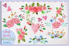 Unicorn party clipart set Product Image 2