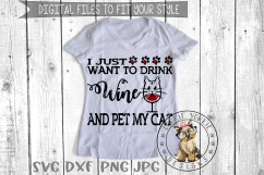 i just want to drink wine and Pet my Dog, Cat, Rescue Bund Product Image 4