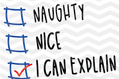 Naughty Nice I Tried SVG -Santas checklist svg - Naughty Product Image 2