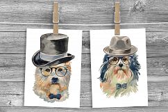 Hipster dogs watercolor set Product Image 5