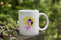 White Coffee mug mockup bokeh nature Product Image 2