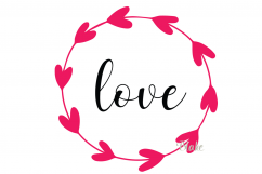 Love svg CUT file Hearts SVG Love cut file Love with hearts  Product Image 1