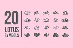 Pack of 77 decorative flower symbols Product Image 2