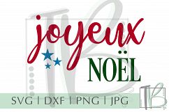 Joyeux Noel SVG, Christmas Sign SVG Product Image 2