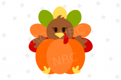Turkey Pumpkin SVG File Product Image 1
