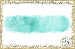 Teal Aqua Glitter Brush Strokes 24 PNG Aquamarine clipart Splashes  Product Image 6