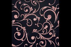 42 Pale Pink Peach Glitter Seamless Damask Ornament Overlays Product Image 5