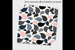 12 Bakery Digital Papers in Indigo and Blush Pink Color Product Image 2