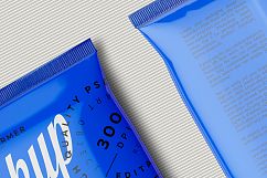 Plastic Snack Package Mockup Front &amp; Back Views Product Image 4