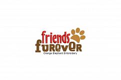 Friends Furever Unique Urban Machine Embroidery Design digital File Product Image 1