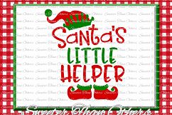 Santa&#039;s Little Helper Svg Silhouette Christmas svg Product Image 1
