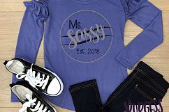 Ms. Sassy Est. | SVG DXF EPS PNG Product Image 3