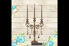 100 Vintage Candle Holder Clip Arts, Antique, Vintage Decor Product Image 2