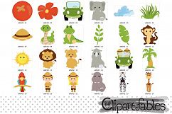 Safari friends, jungle animals cute animal design - instant Product Image 2