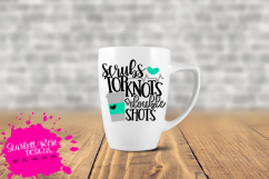 Scrubs Top Knots &amp; Double Shots SVG Product Image 2