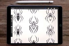 Spooky Spiders Hand-drawn Halloween Art Pack - Vector &amp; PSD Product Image 13