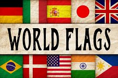 World Flags Grunge Texture Digital Paper Product Image 1