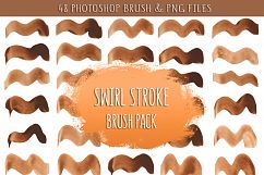 Watercolor Swirl Brush &amp; PNG Product Image 1