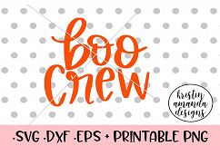Boo Crew Hand Lettered Halloween Fall SVG DXF SVG Product Image 1