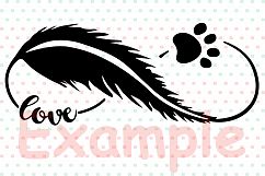 Pet Infinity Love SVG, heart Valentines puppy cat dog 73sv Product Image 3