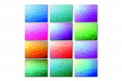 Geometric Backgrounds Digital Paper - 12 Colorful Papers Product Image 2