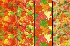 Autumn/ Fall Leaves seamless digital paper pack Product Image 3