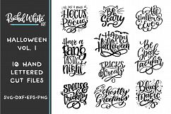 Halloween Hand Lettered Cut Files Bundle, SVG DXF EPS PNG Product Image 1