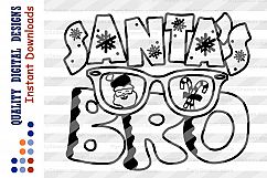 Santa's Bro svg Christmas SVG Xmas decor svg Happy new year Product Image 2