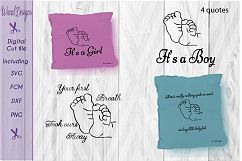 Baby feet svg, Little feet svg, pregnant svg, Quotes svg Product Image 1