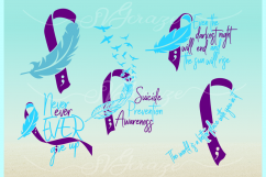 Suicide Prevention Awareness Quote Bundle SVG DXF EPS PNG Product Image 8