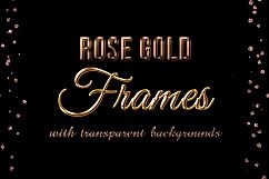 Rose Gold Glitter Frames  Product Image 1