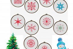 Christmas Series Snowflakes, Counted Cross Stitch Pattern Product Image 3
