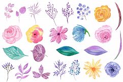 Watercolor Floral clipart Product Image 2