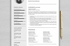 Creative Resume Template, CV Template, Resume Template for Word with Cover Letter Product Image 3