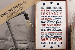 Military House Rules SVG Cut File Product Image 1