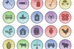100 Farm &amp; Gardening Filled Low Poly Icons Product Image 2