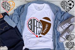 Buffs Sport Heart SVG School Spirit football Buffaloes 971s Product Image 1
