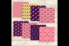 24 Pink and Purple Holiday Christmas Digital Papers Product Image 6
