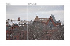 Vector backgrounds of snowfall Product Image 6