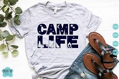 CAMP LIFE Svg, Eps, Dxf, Png Product Image 1