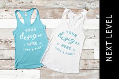 Tahiti Blue Next Level 1533 Tank Top Mockup Product Image 1