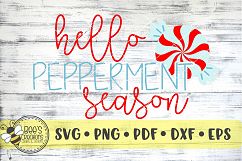 Hello Peppermint Season SVG Product Image 1