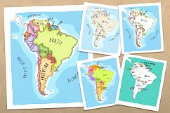 South America Maps Collection Product Image 2